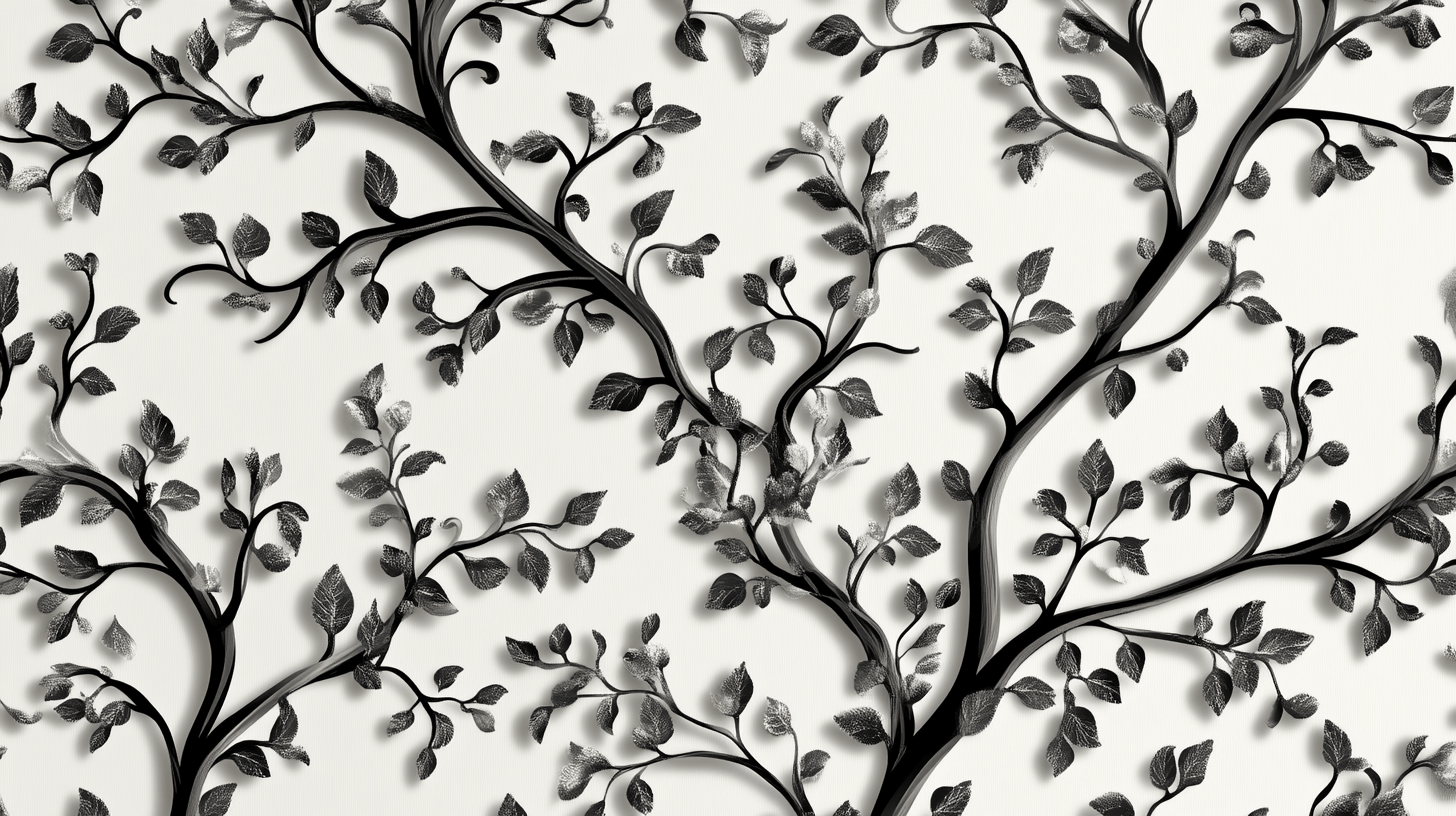 Black Tree Wallpaper Baroque Style | Murals Wallpaper