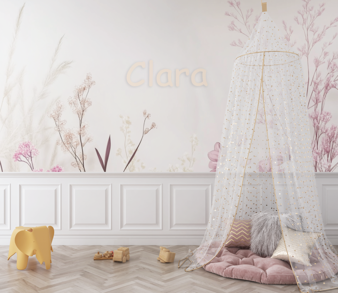 Girl's Name Leaf Wallpaper | Murals Wallpaper