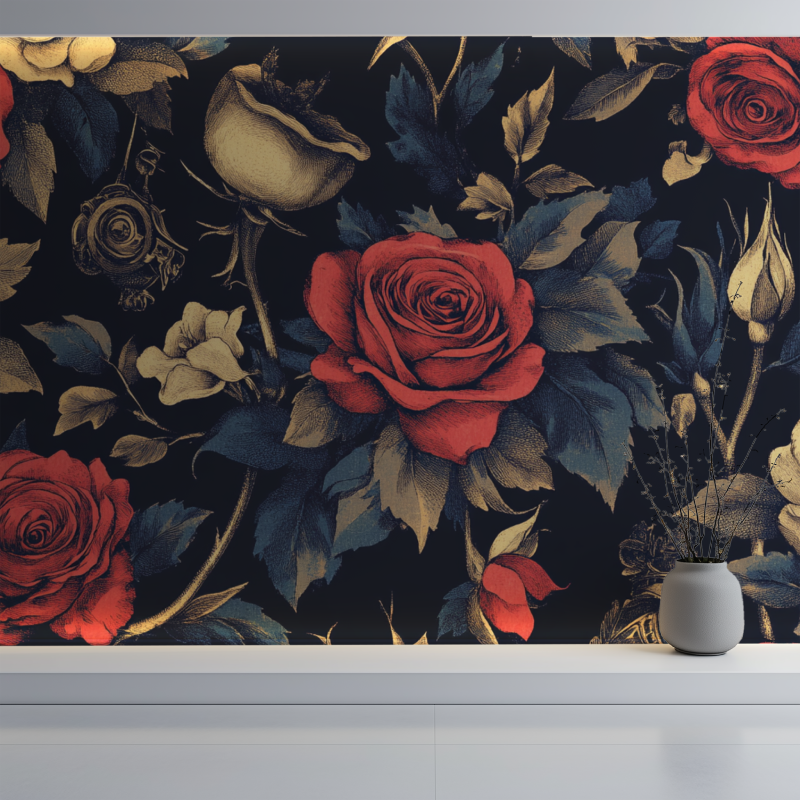 Vintage Tattoo Wallpaper | Murals Wallpaper