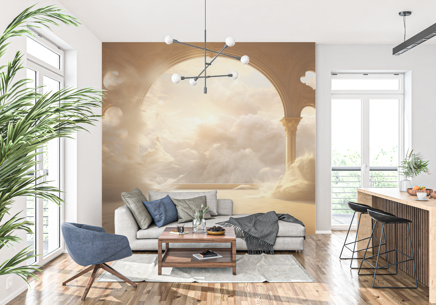 3D Wall Mural Headboard Wallpaper | Murals Wallpaper