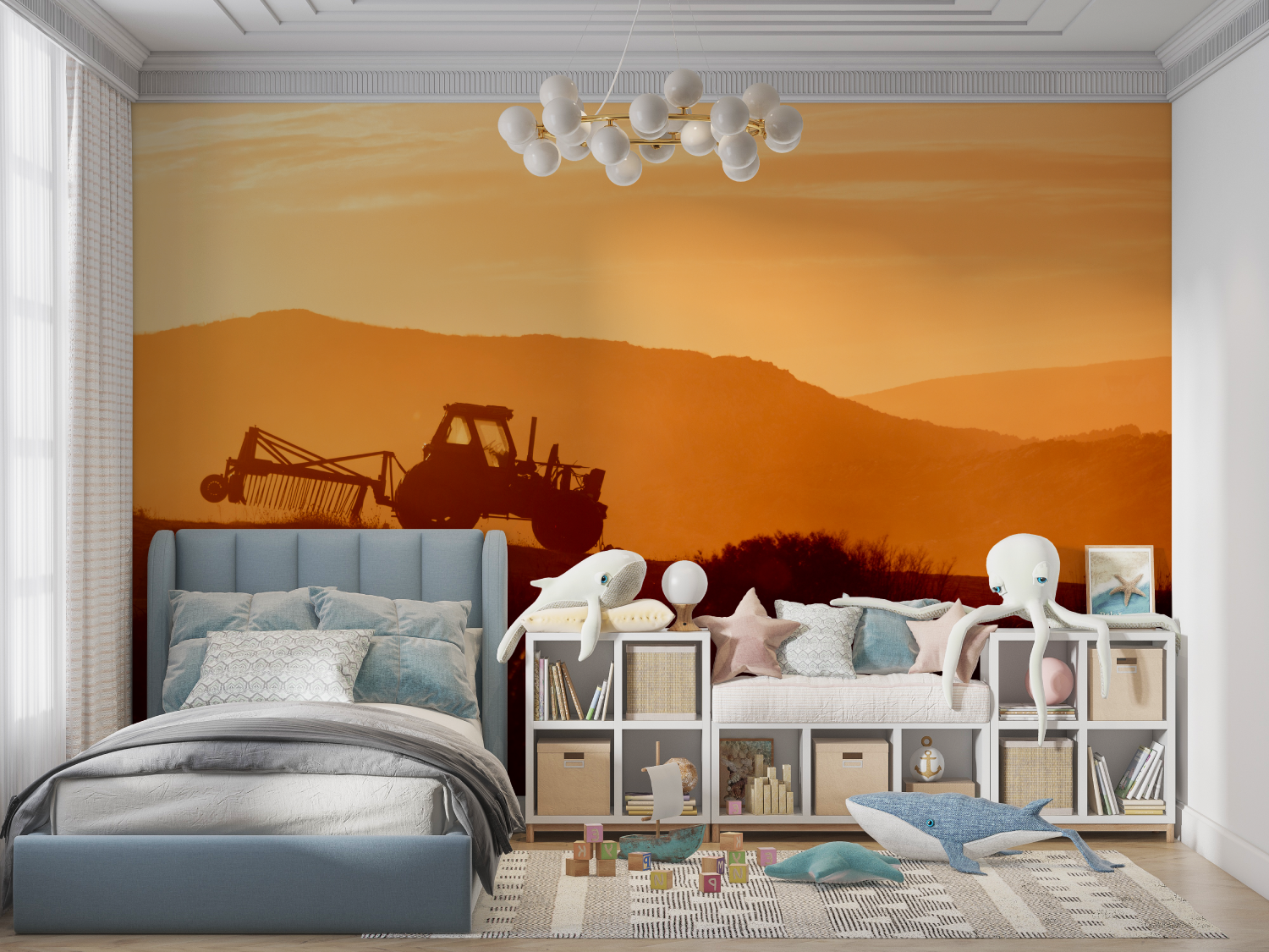 Children's Tractor Wallpaper | Murals Wallpaper