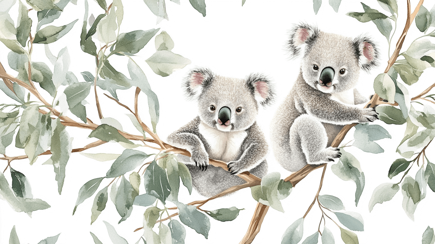 Koala Wallpaper in the Morning Silence | Murals Wallpaper