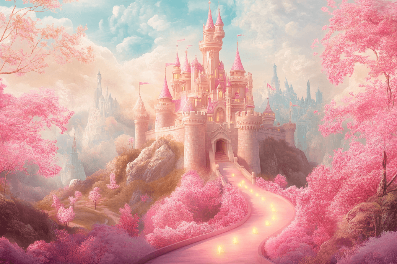 Princess and Her Castle Wallpaper | Murals Wallpaper