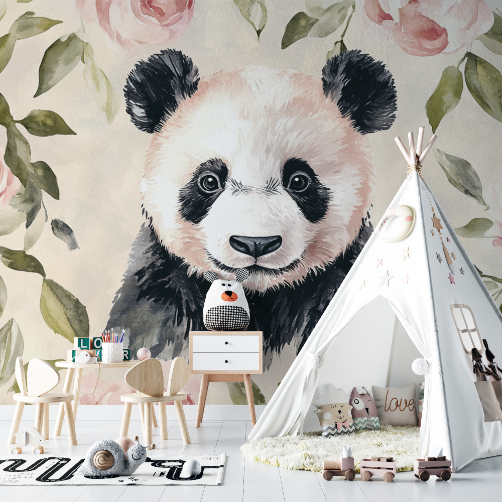 Panda Wallpaper and Vintage Vibe | Murals Wallpaper