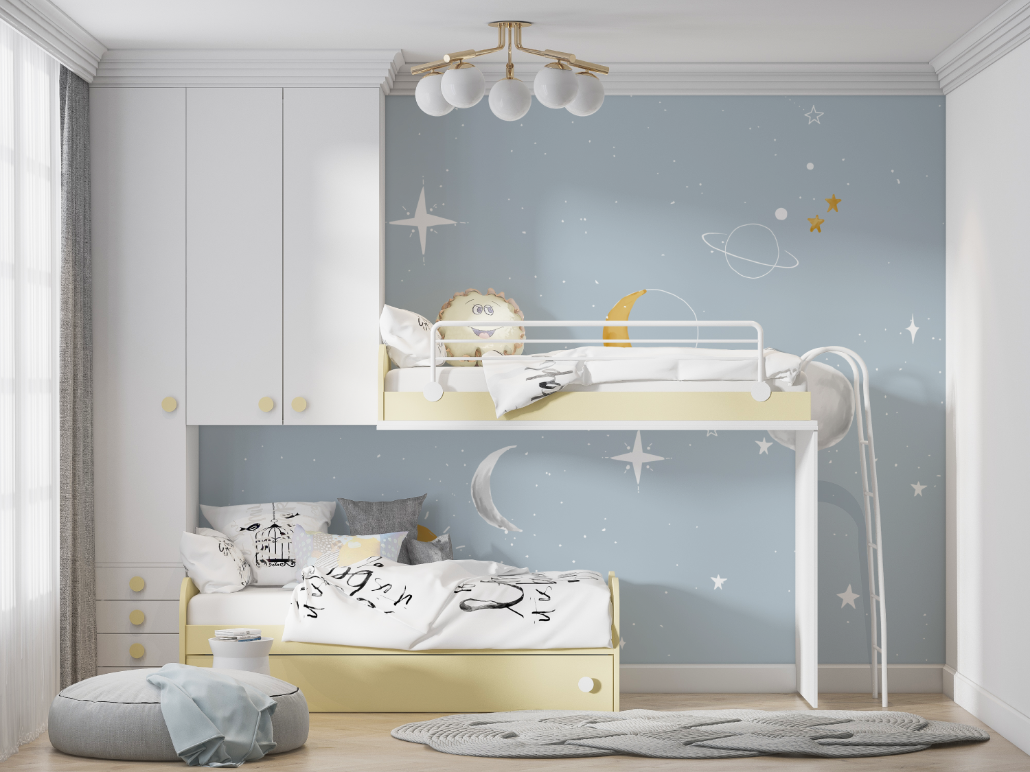 Kids Moon Wallpaper | Murals Wallpaper