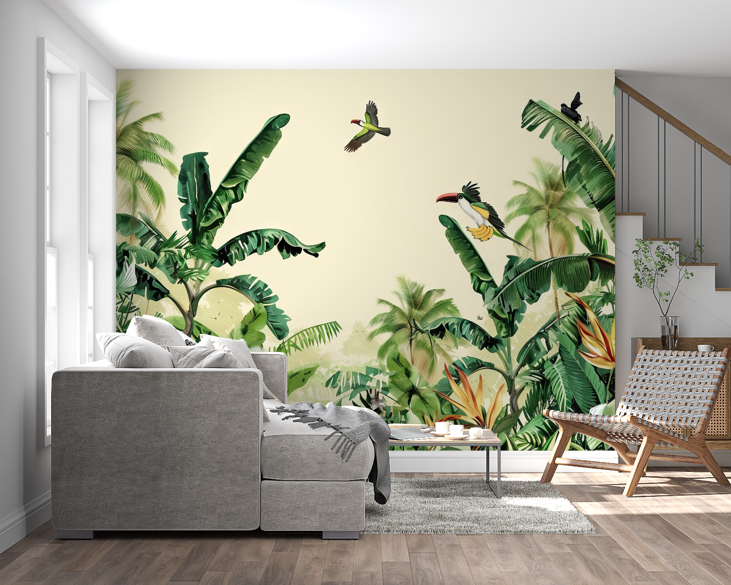 Watercolor Jungle Wallpaper | Murals Wallpaper