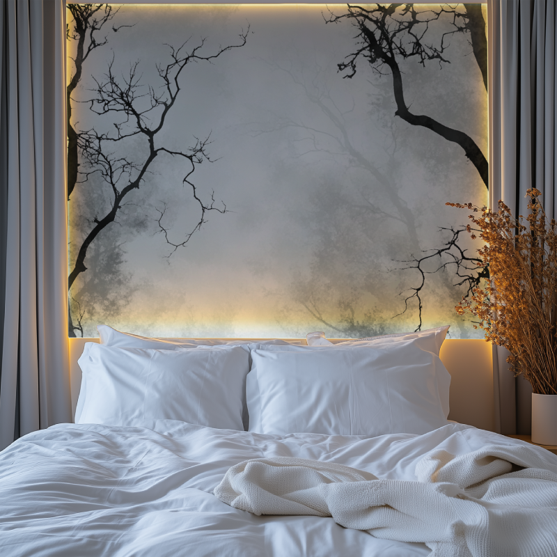 Black and Gray Tree Wallpaper | Murals Wallpaper