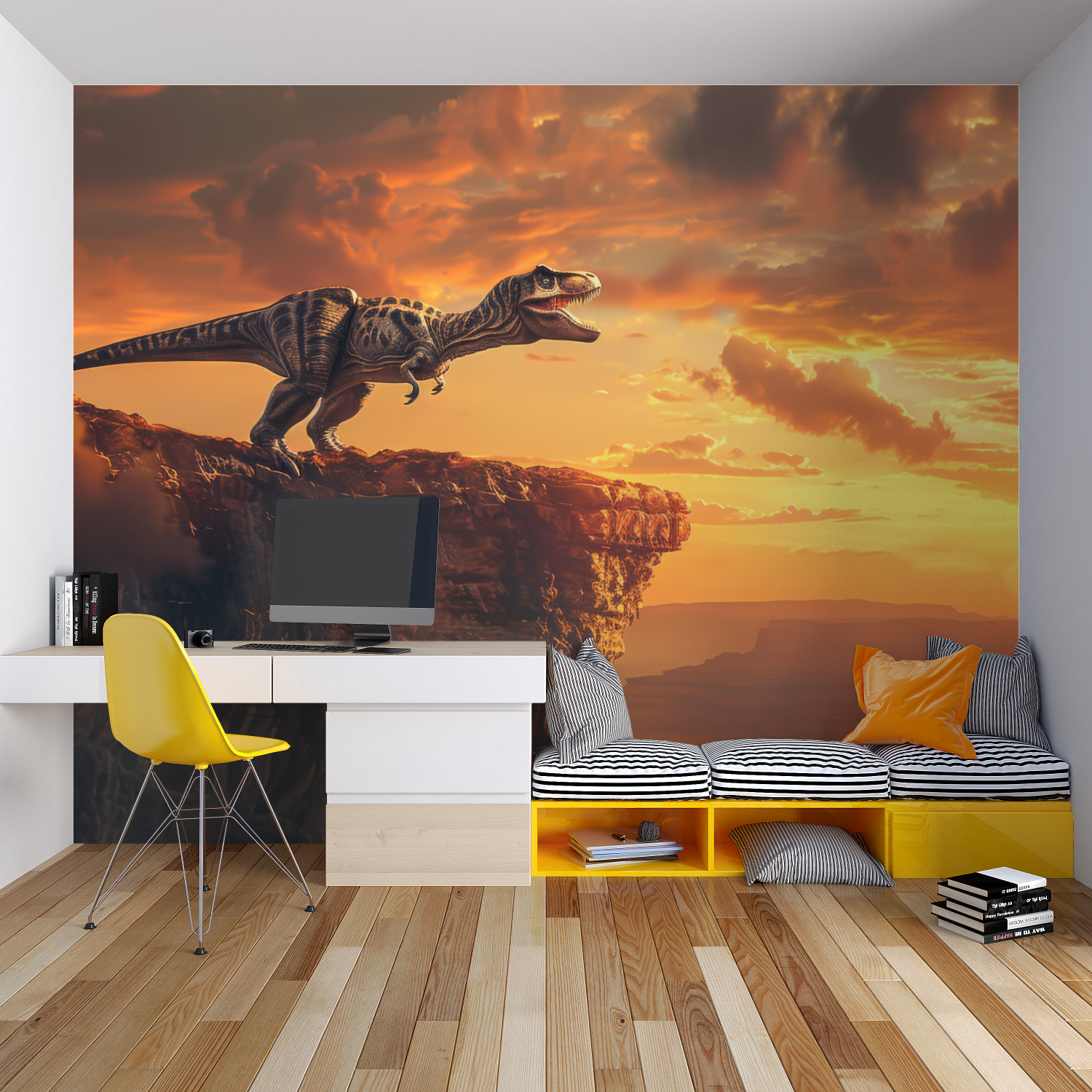Sunny Valley T-Rex Wallpaper | Murals Wallpaper