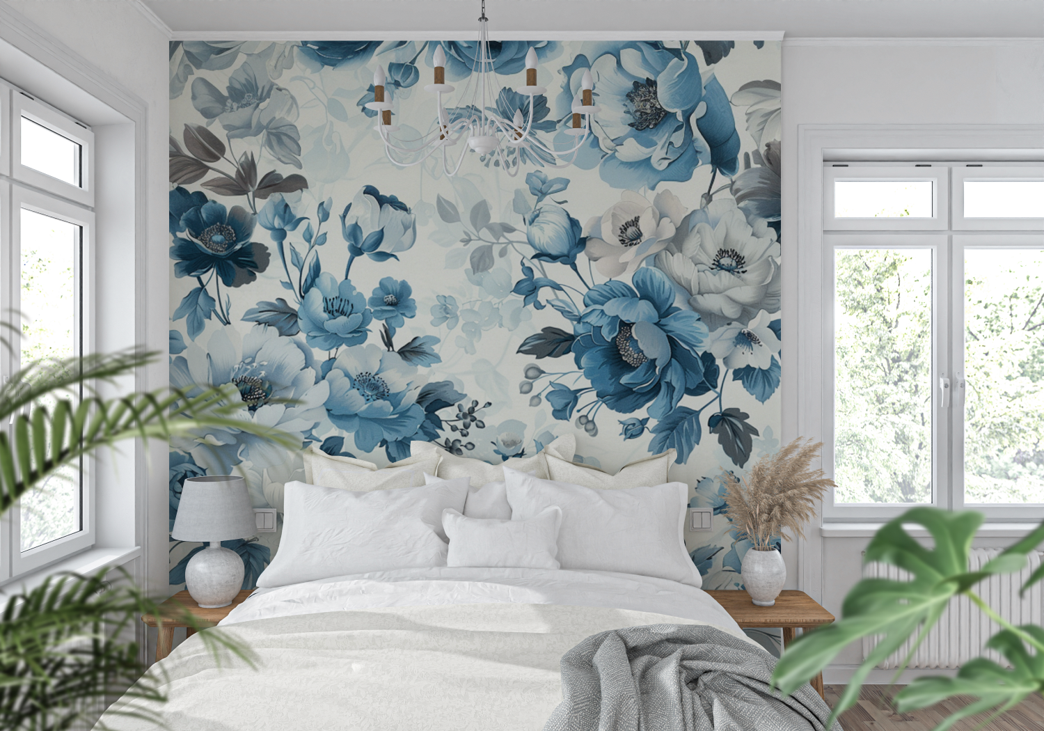 Vintage Blue Wallpaper | Murals Wallpaper