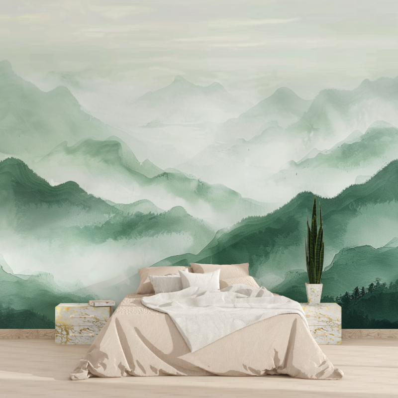 Misty Forest Wallpaper | Murals Wallpaper
