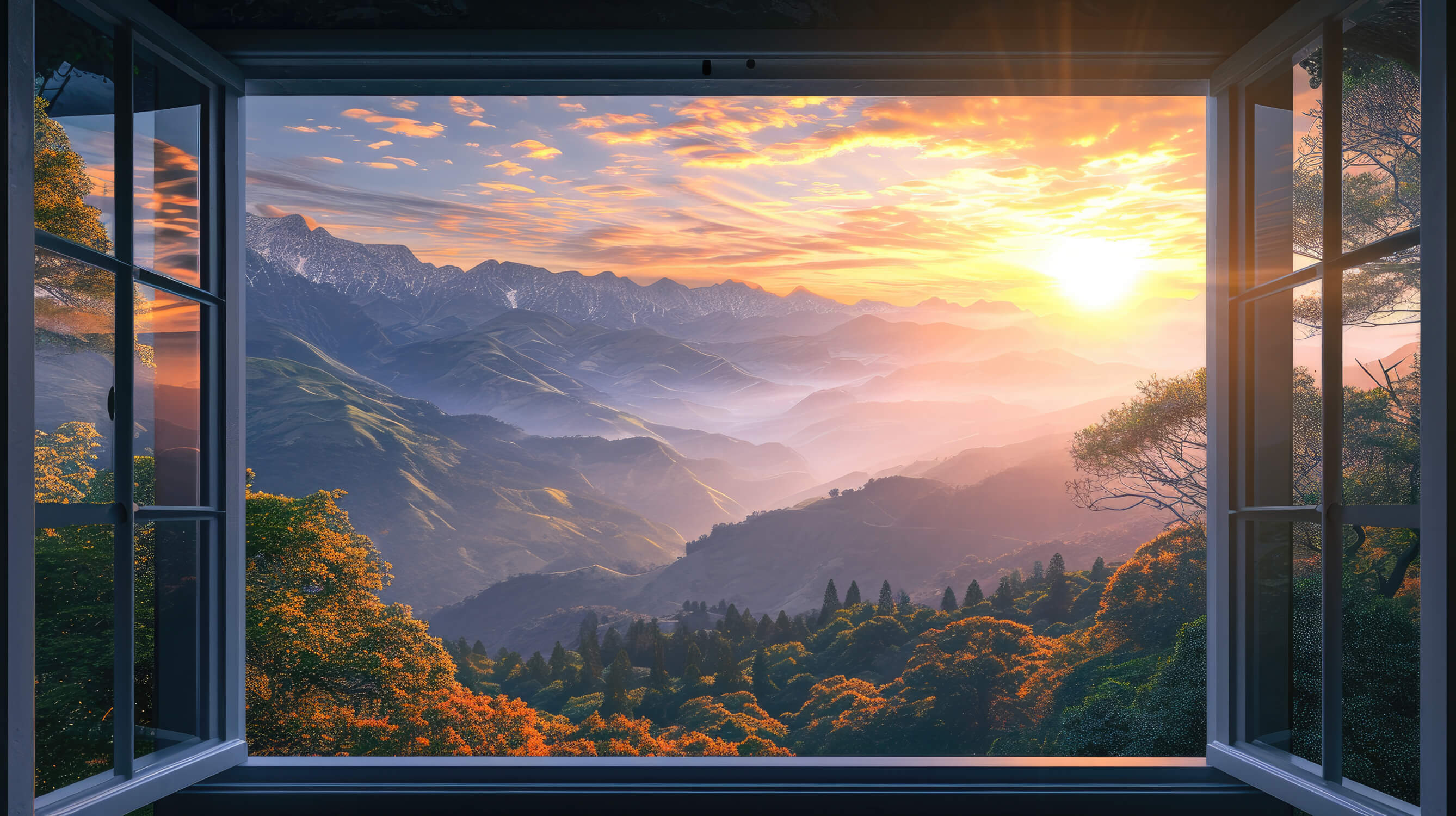 3D Window Mural Wallpaper | Murals Wallpaper