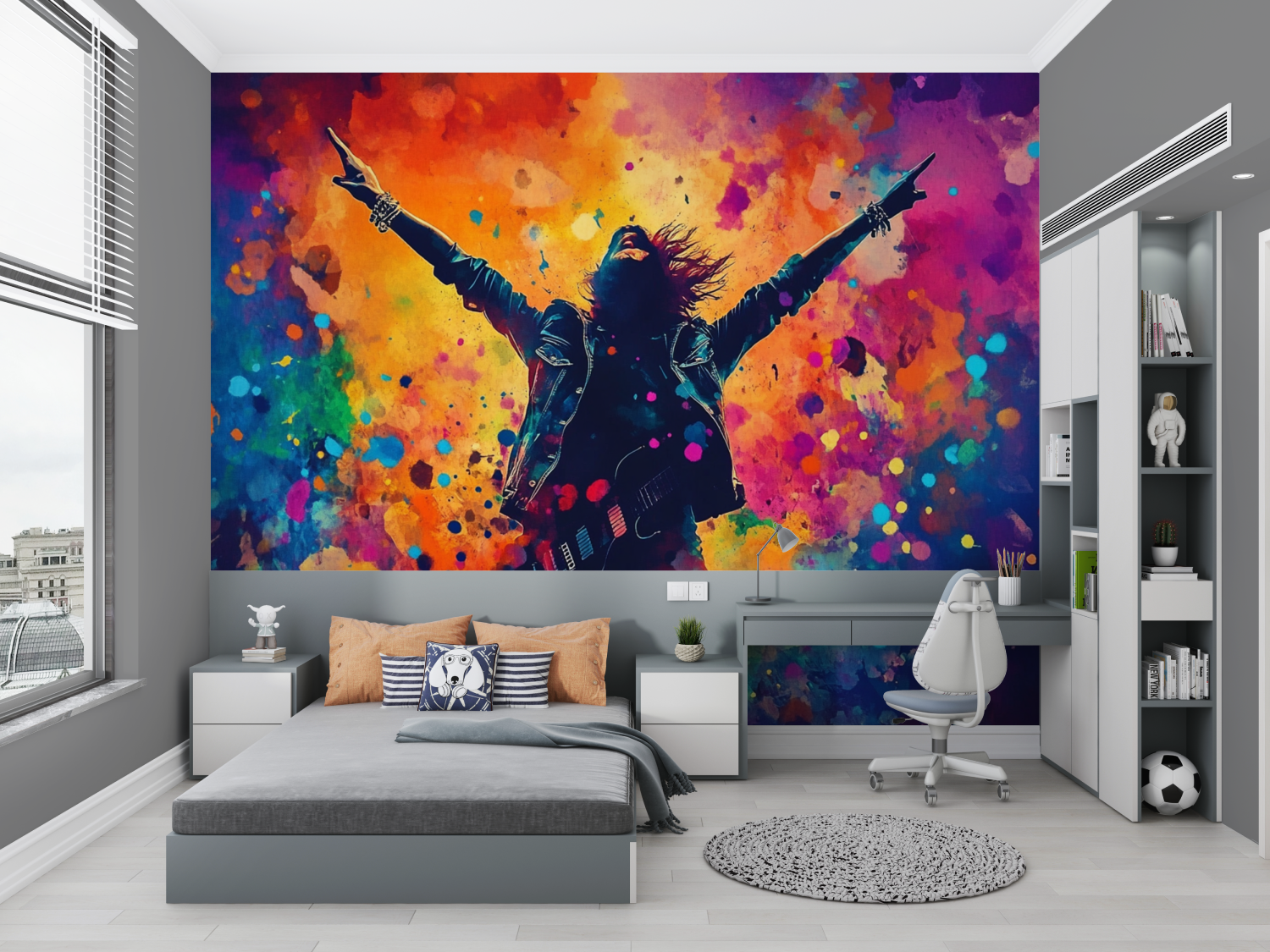 Rock Star Colorful Wallpaper | Murals Wallpaper