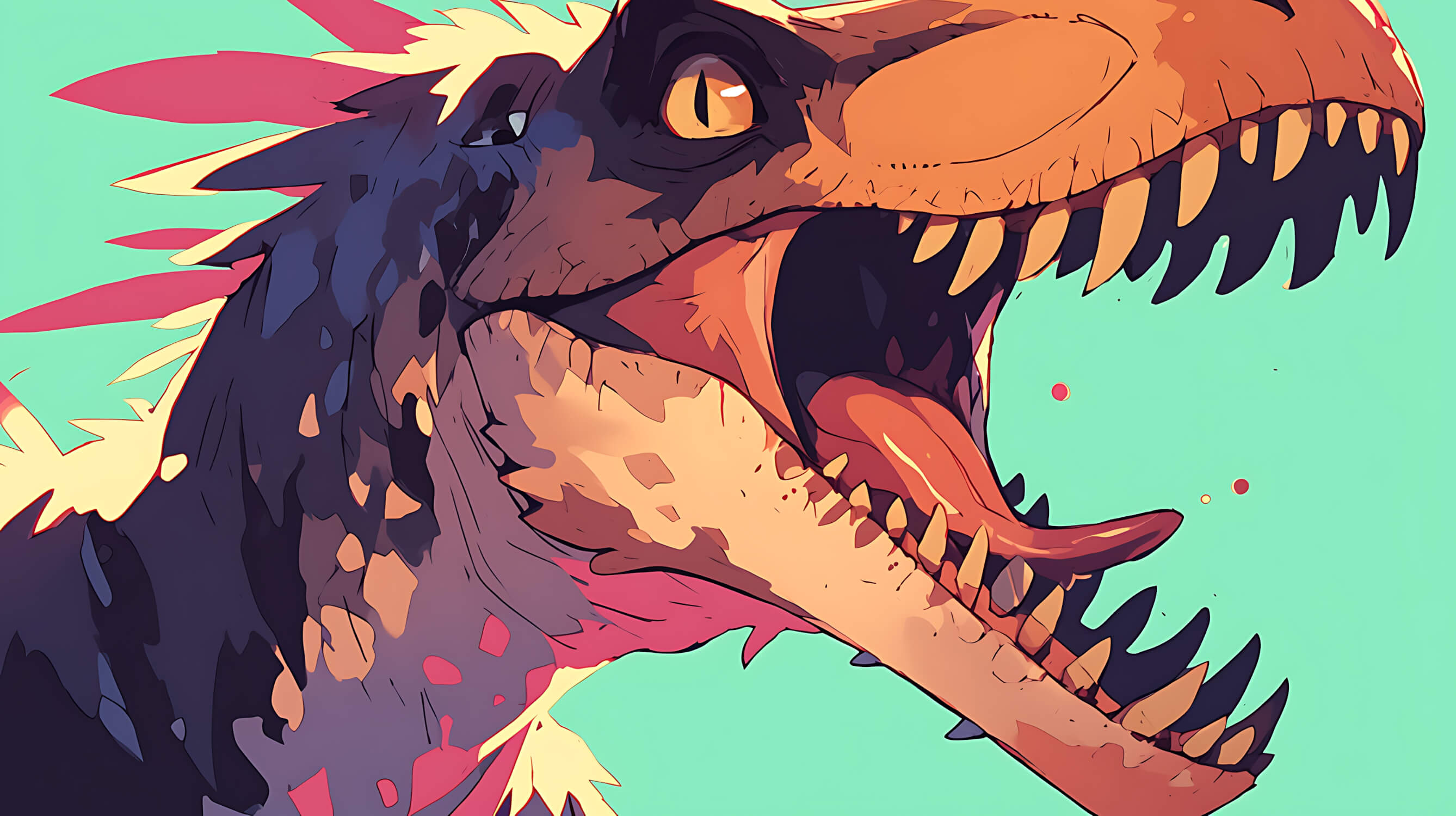 Dinosaur Graffiti Wallpaper | Murals Wallpaper