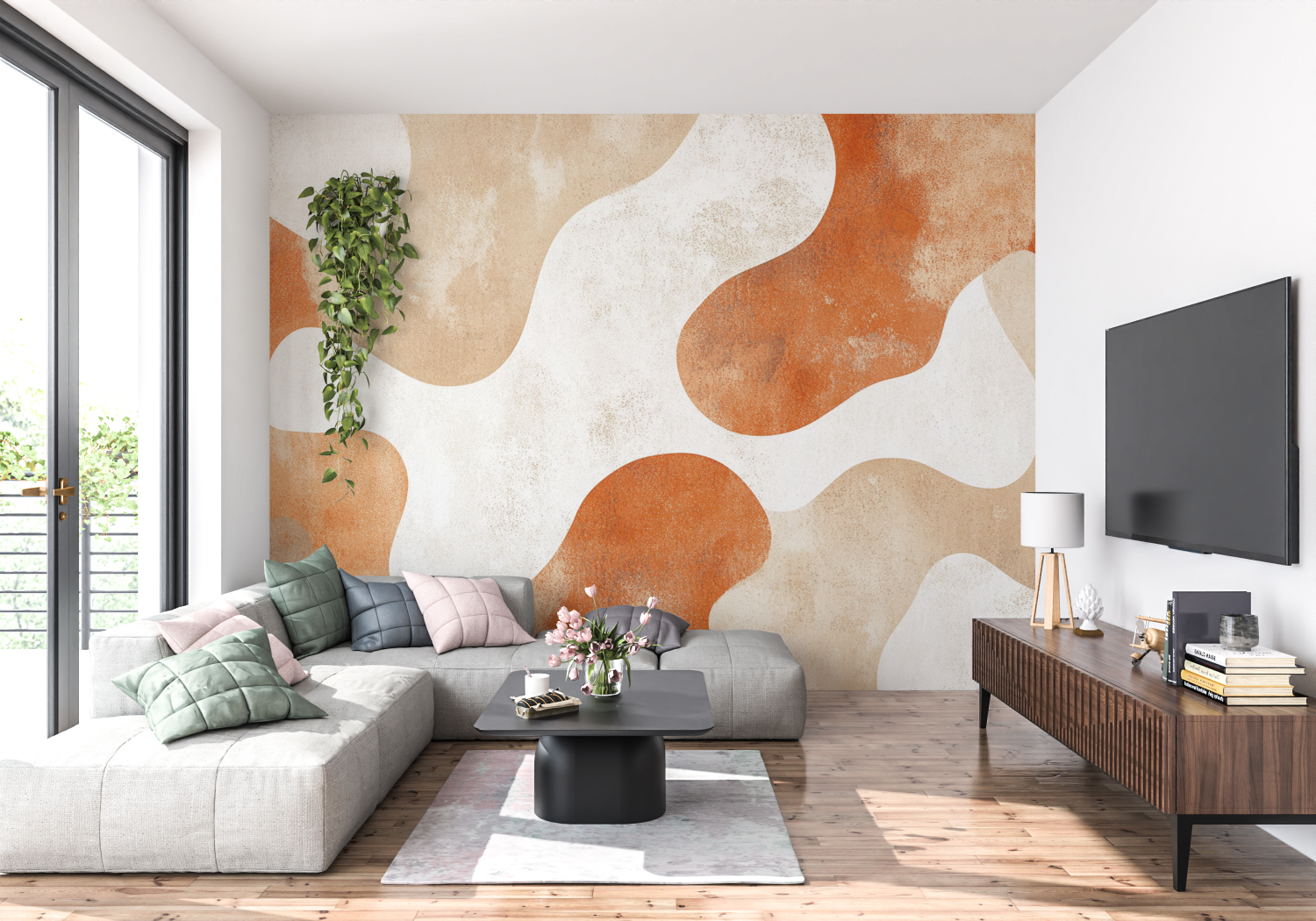 Terracotta Trend Wallpaper Panoramic | Murals Wallpaper