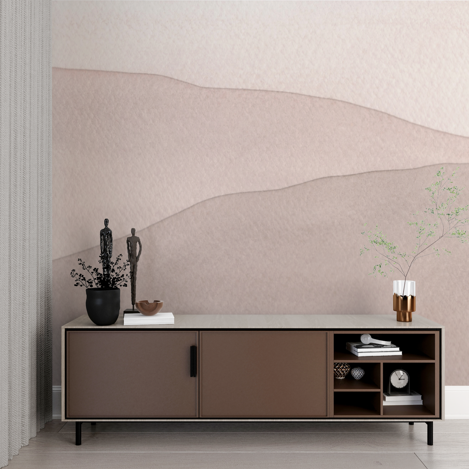 Cozy Wallpaper for a Cocooning Bedroom | Murals Wallpaper