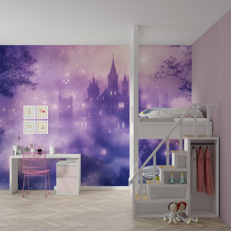 Purple Castle Wallpaper | Murals Wallpaper