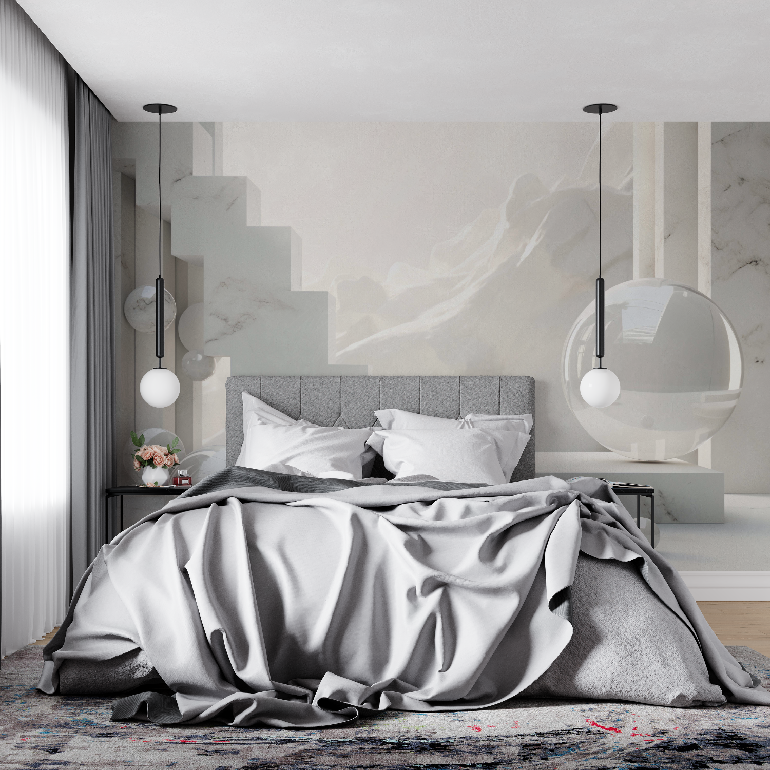 3D Fototapete für Wohnzimmer | Wandbilder Tapete