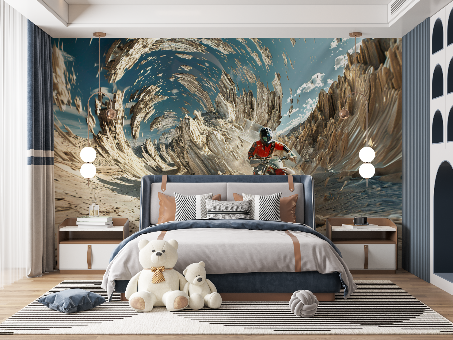 Motocross 3D Wallpaper | Murals Wallpaper