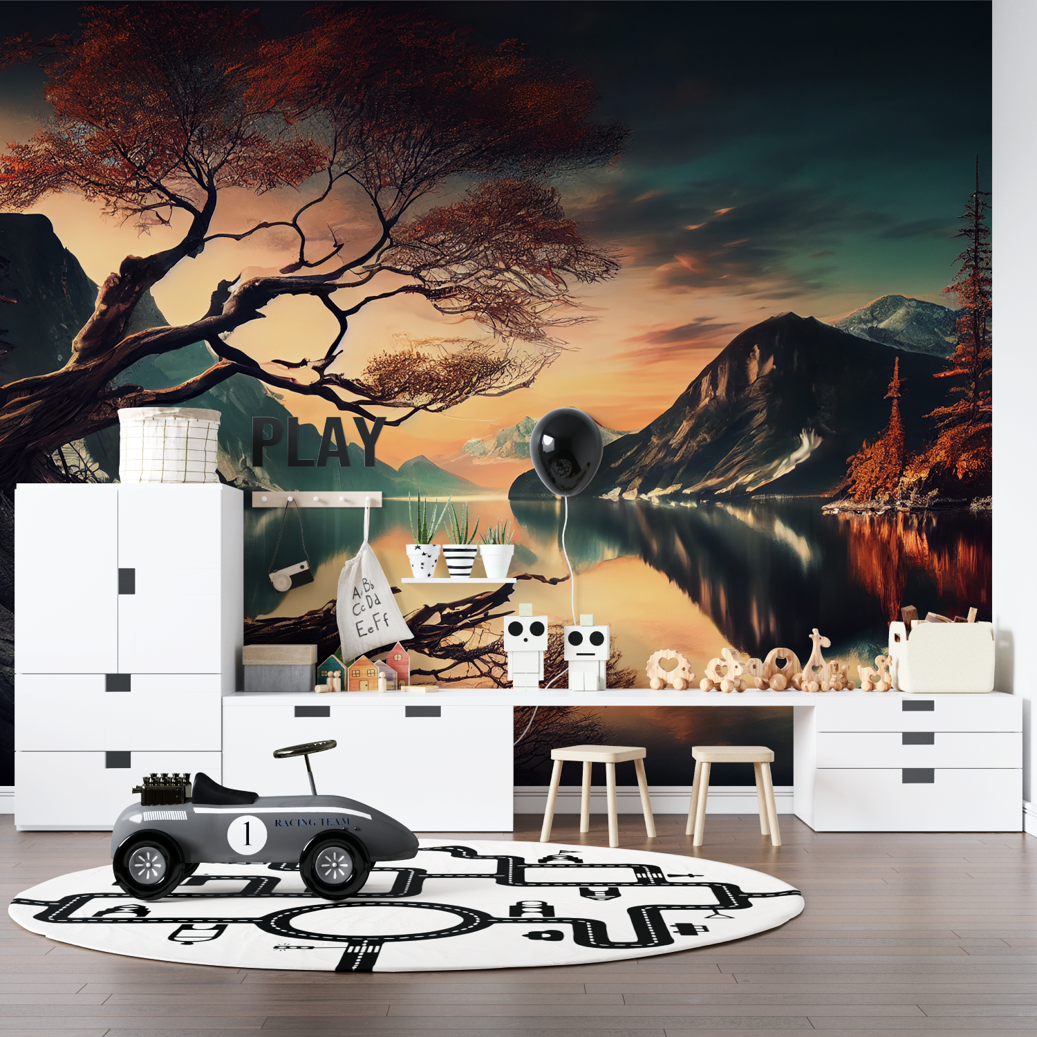 Japanische Zen See Tapete | Wandbilder Tapete