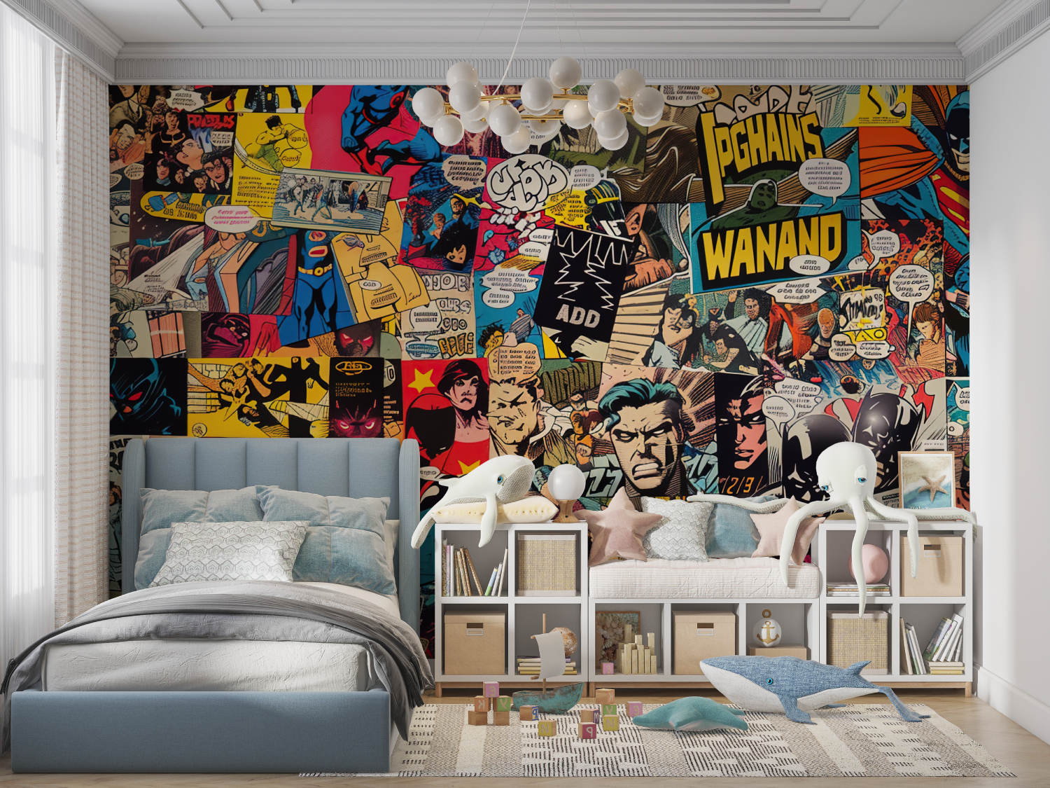 Papier-Comic-Buch – Tapisserie Garçon