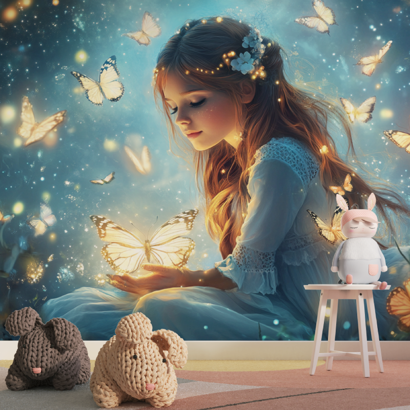 Princess Butterfly Fairy Wallpaper | Murals Wallpaper