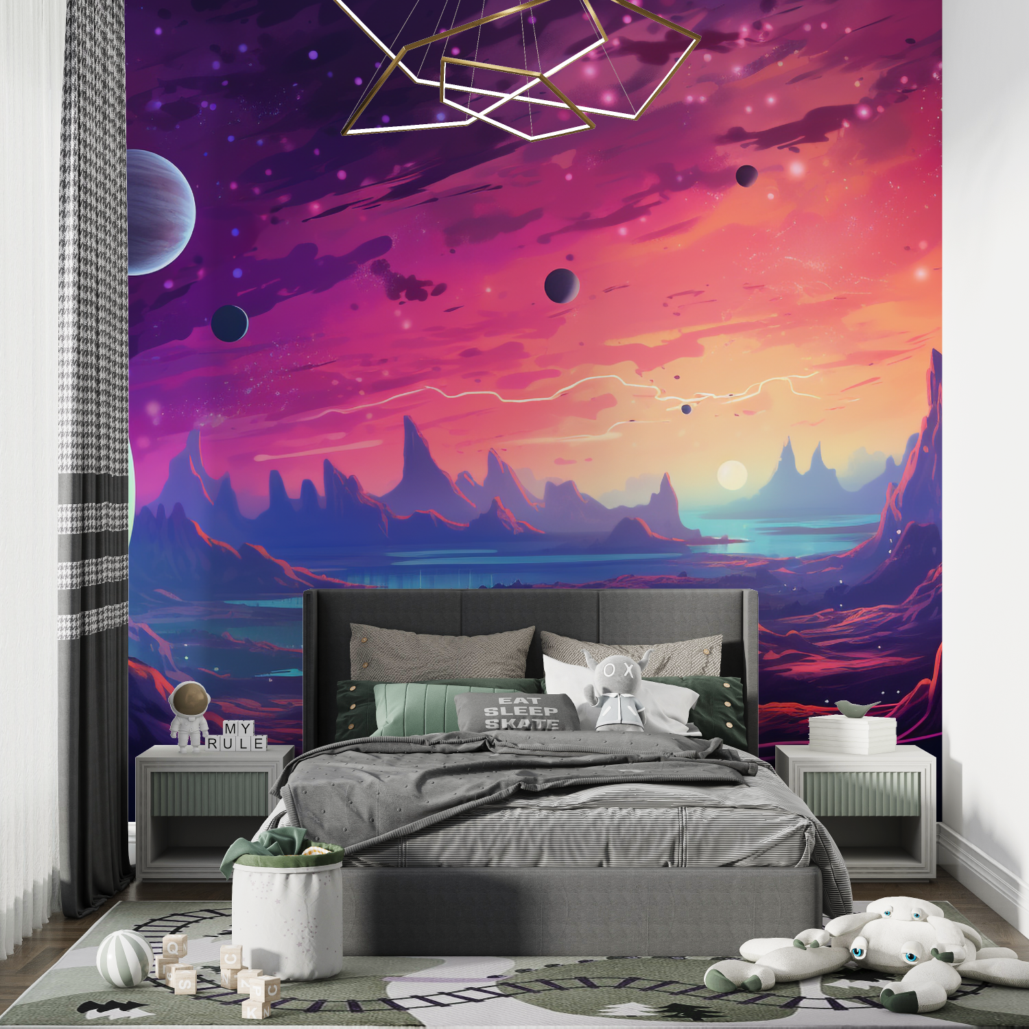 XXL-Weltraum-Teenager-Tapete | Wandbilder