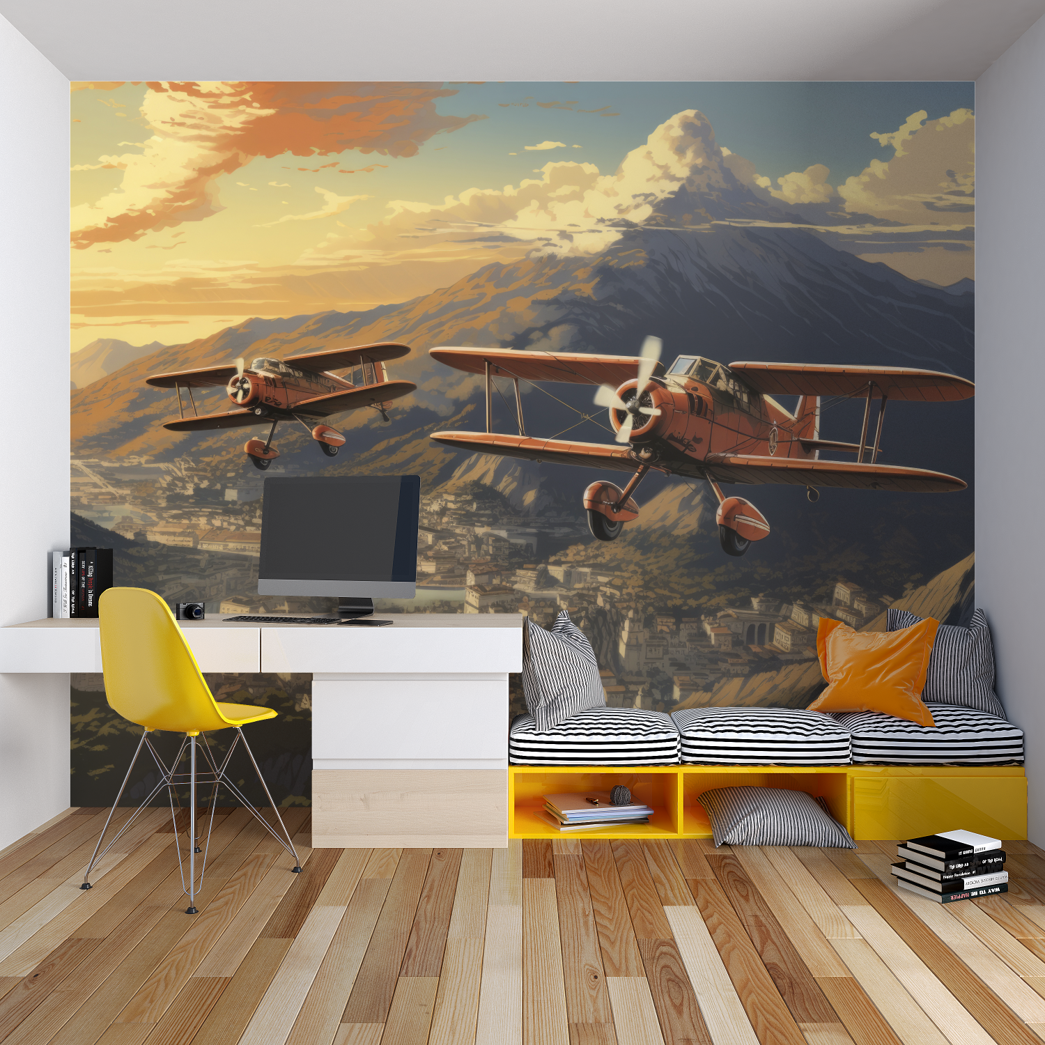 Adventure Plane Wallpaper | Murals Wallpaper