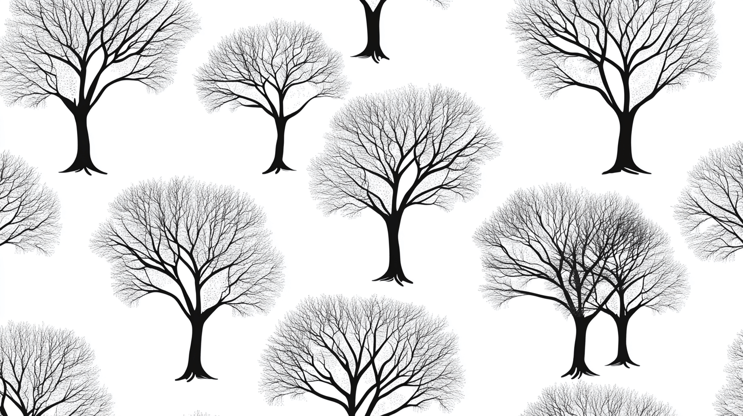 Tree Wallpaper Black and White | Murals Wallpaper