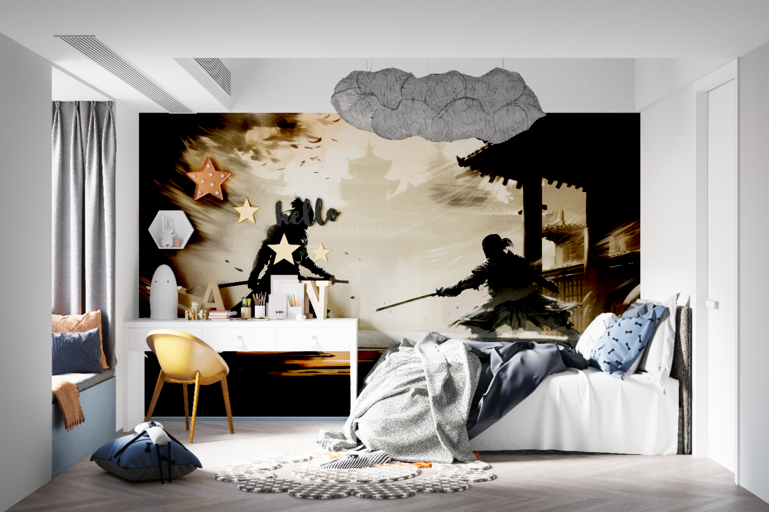 Dark Combat Anime Wallpaper | Murals Wallpaper