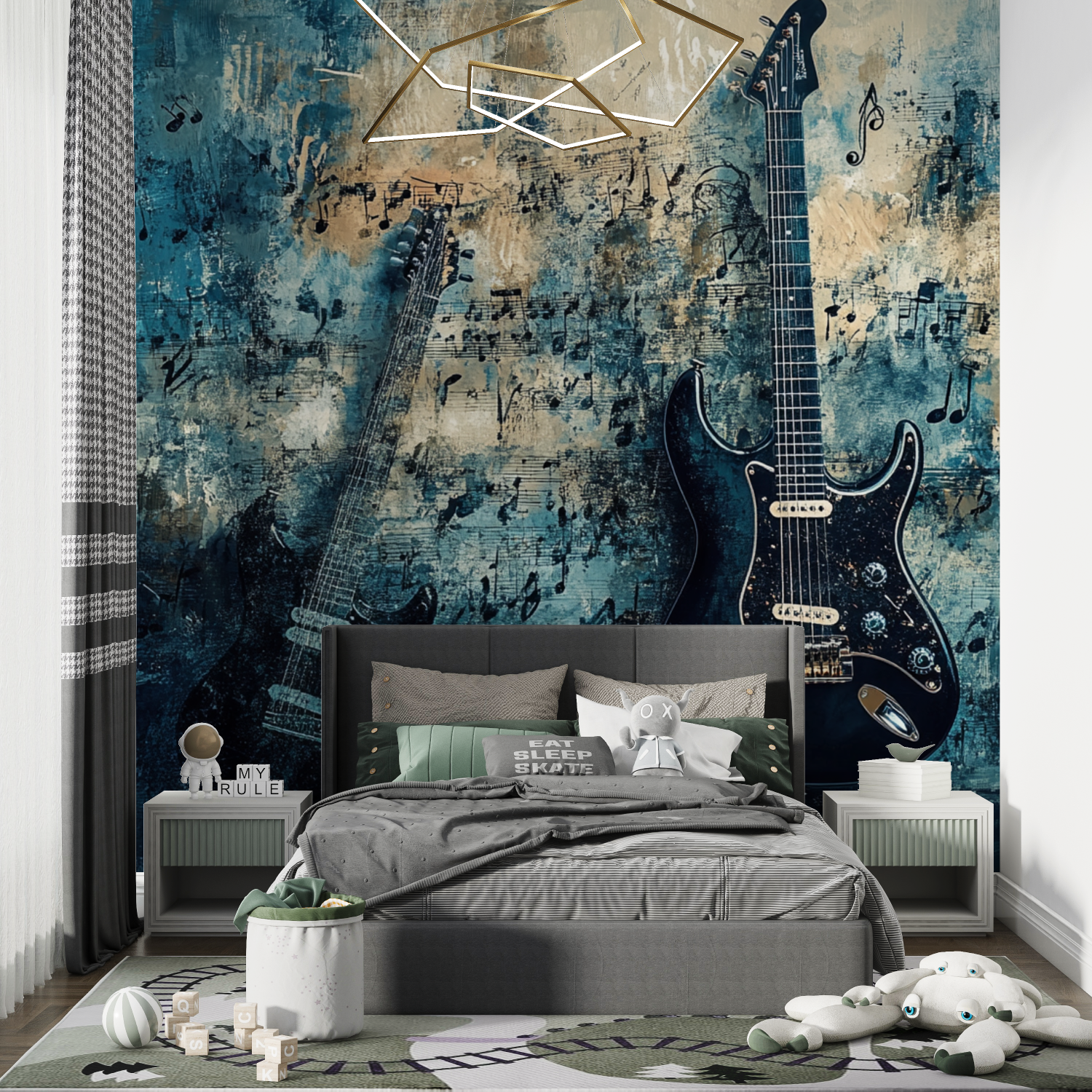 Gitarren- und Co.-Tapete | Wandbilder