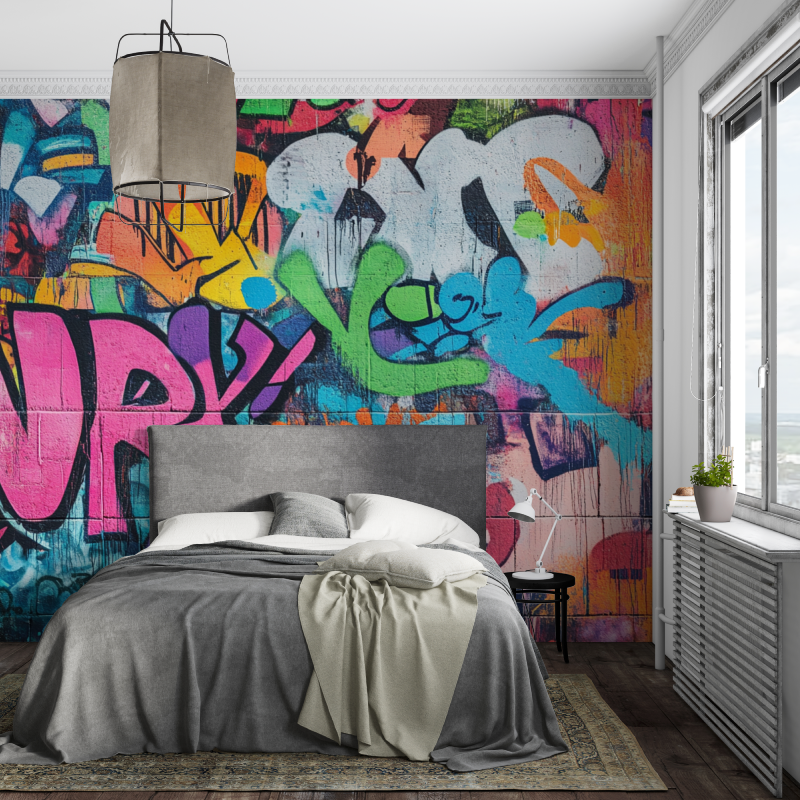 Musik Graffiti Tapete | Wandbilder Tapete