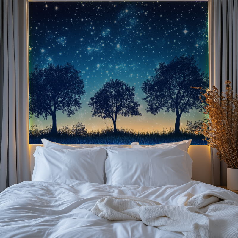 Tree and Star Wallpaper | Murals Wallpaper