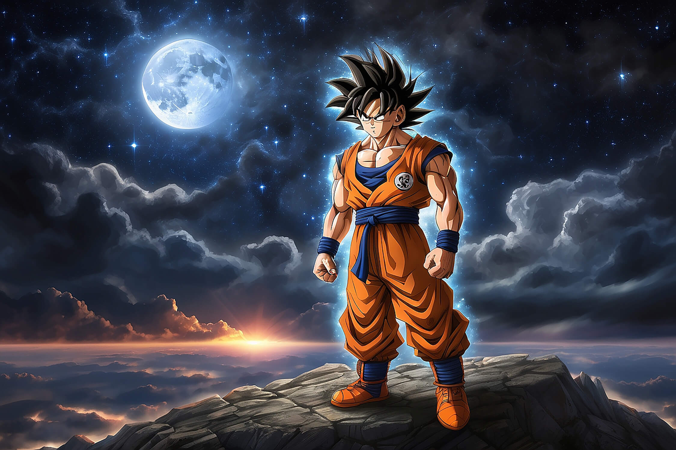 Goku Night Wallpaper | Murals Wallpaper