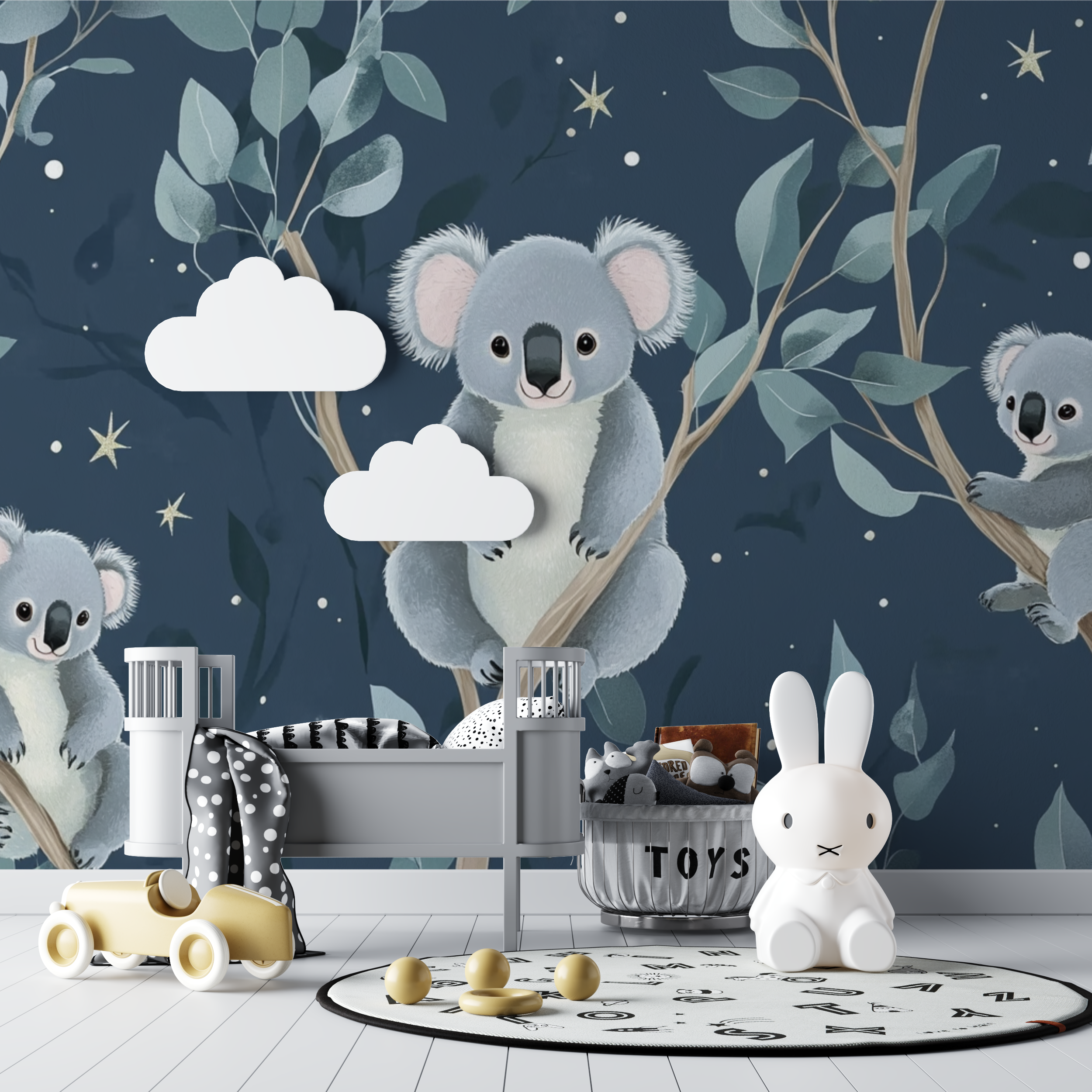 Koala Wallpaper and Starry Silence | Murals Wallpaper