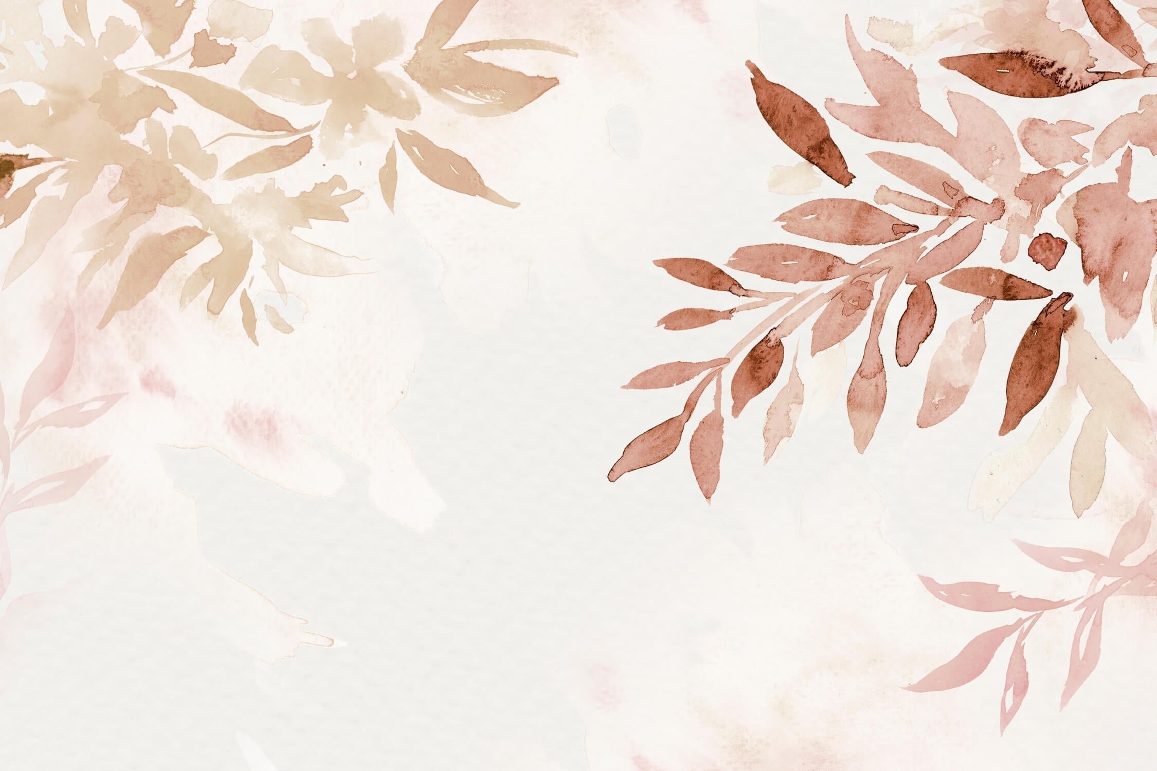 Watercolor Wallpaper Natural Tones | Murals Wallpaper