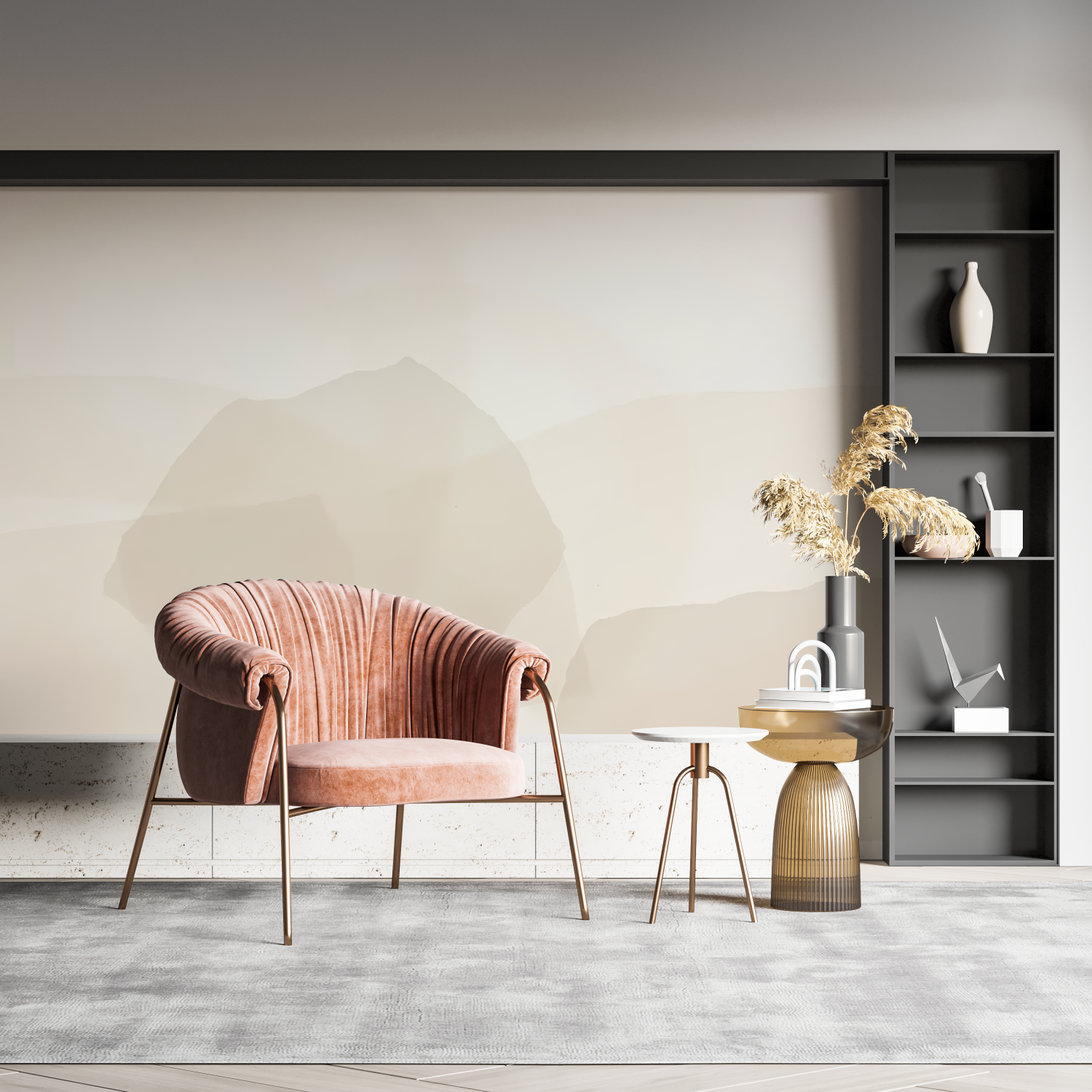 Watercolor Cocooning Wallpaper | Murals Wallpaper