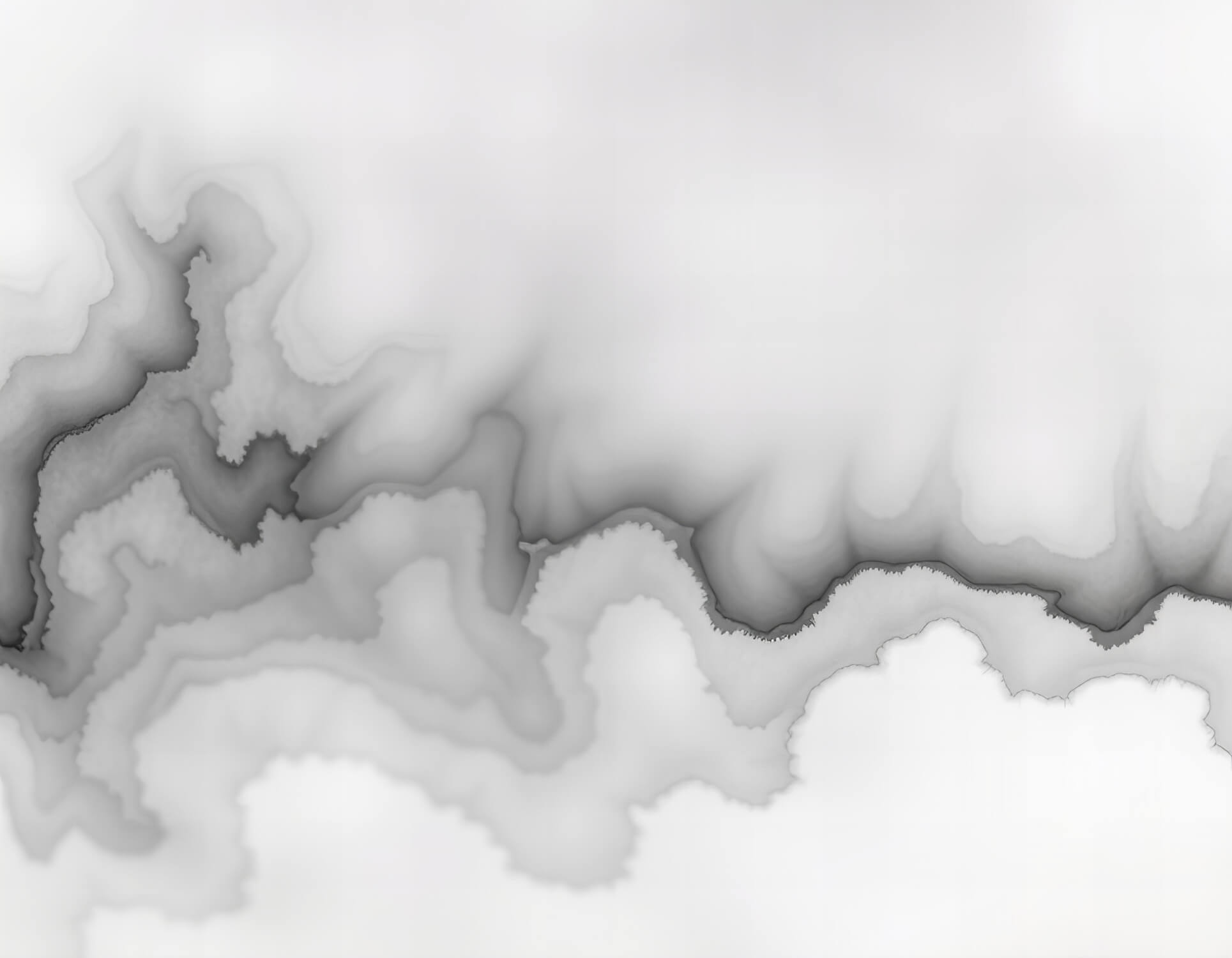 Watercolor Clouds Black and White Wallpaper | Murals Wallpaper