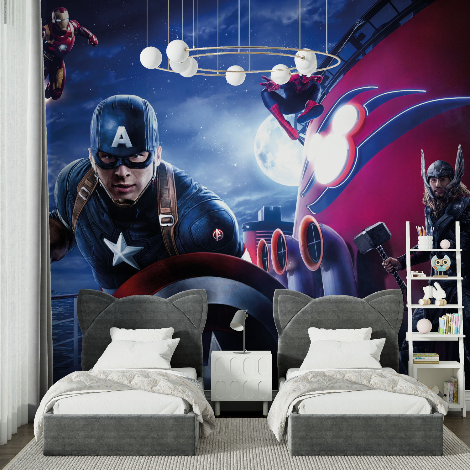 Tapeten Avengers Panoramique – Zimmer Spiderman