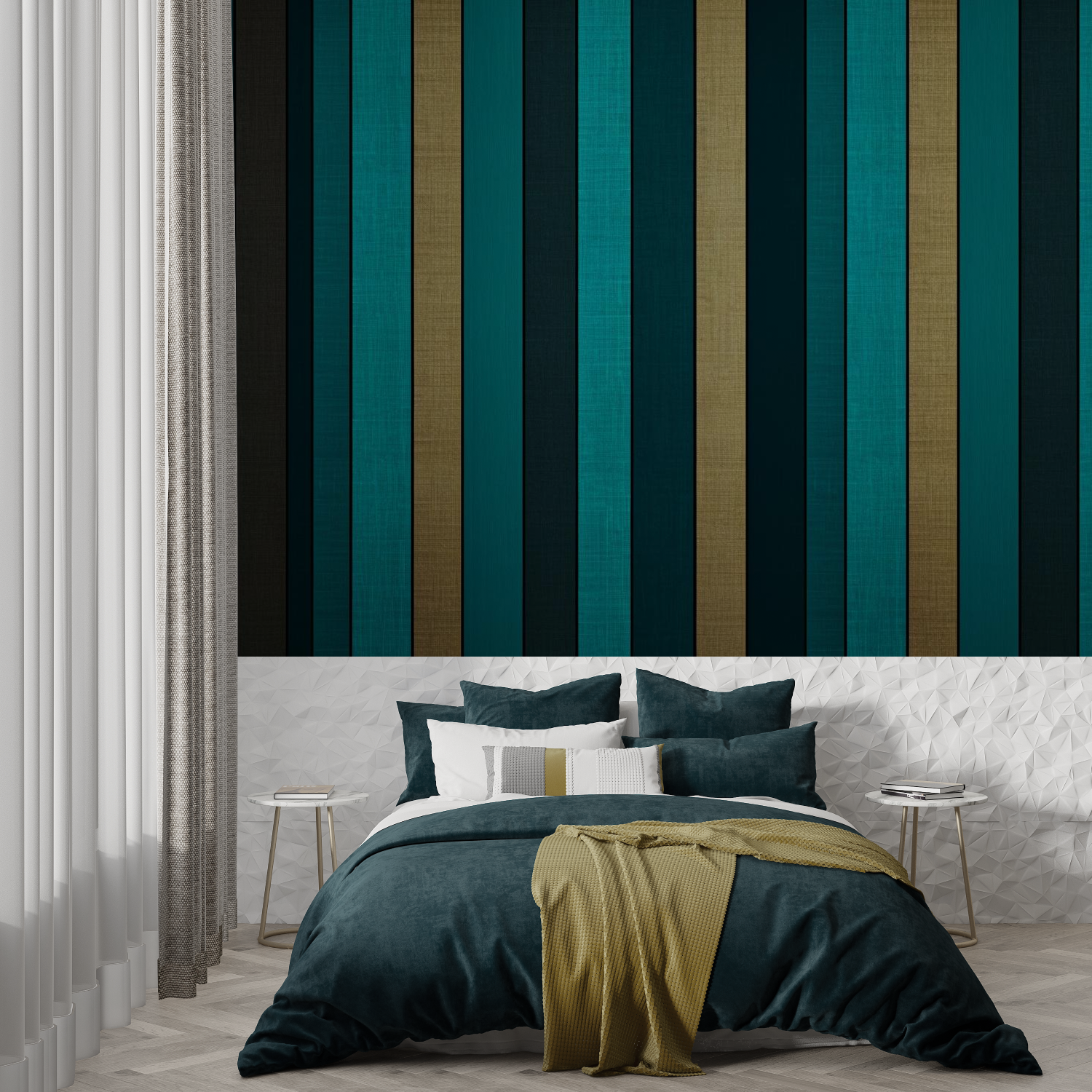 Teal Wallpaper for Adult Bedroom | Murals Wallpaper