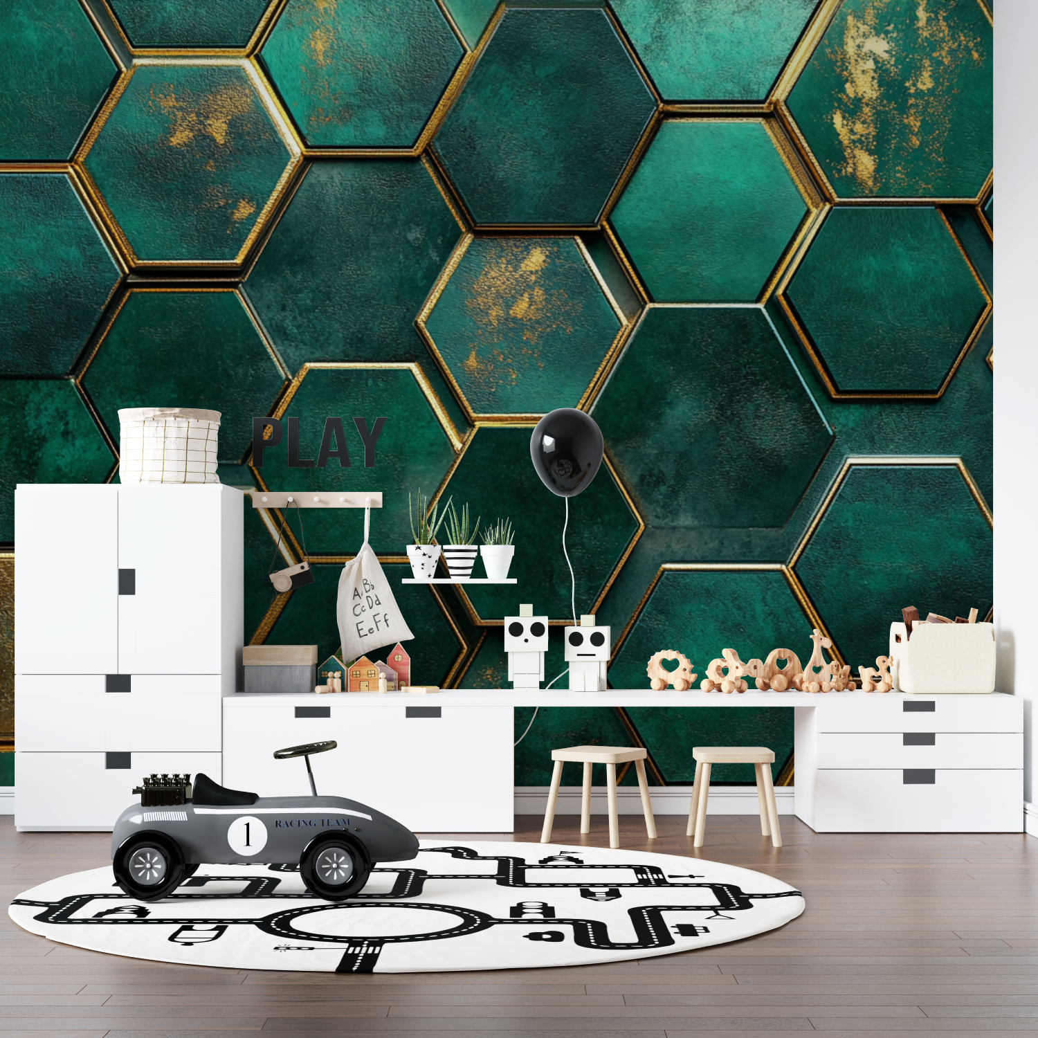 Neon Effect Wallpaper Gaming Room | Murals Wallpaper