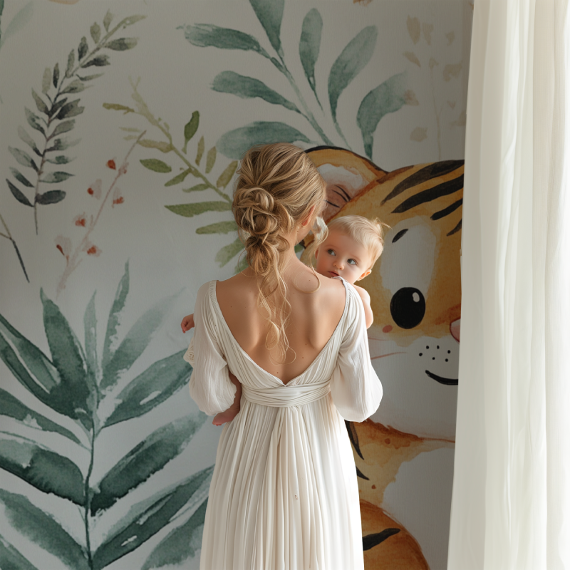 Skandinavische Tiger Tapete | Wandbilder Tapete