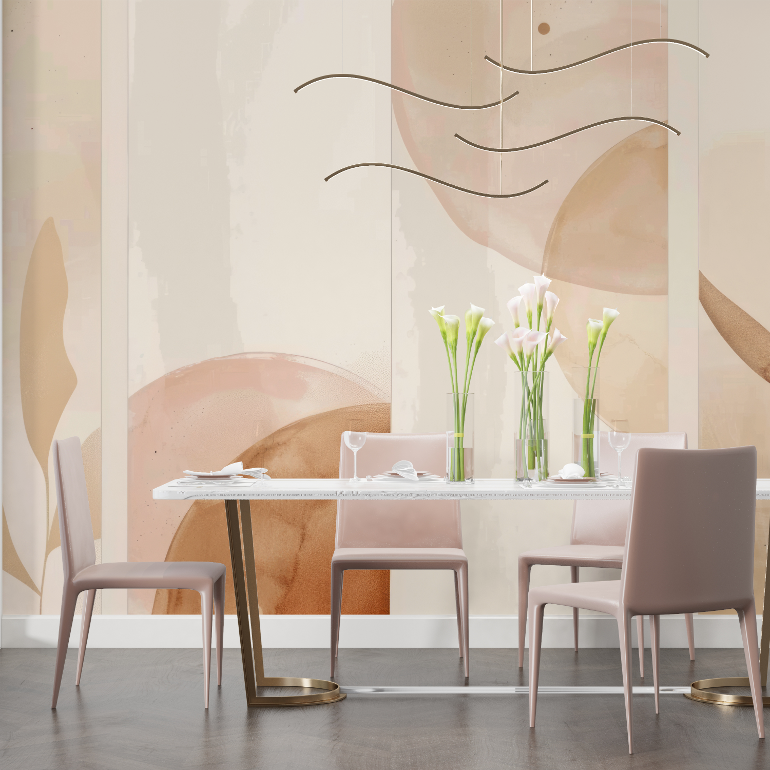 Watercolor Wallpaper Earth Tones | Murals Wallpaper