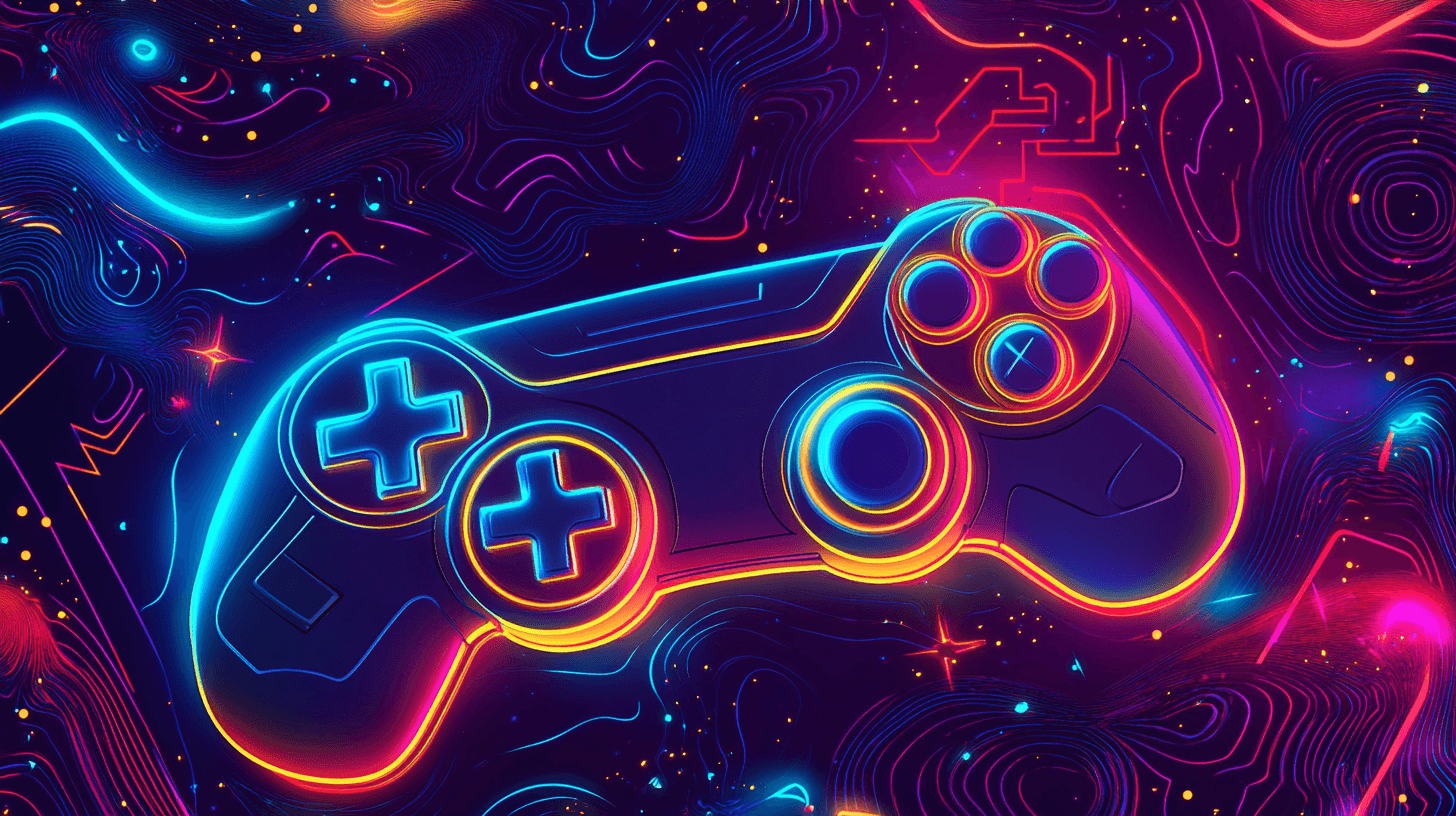 Neon Cyber Control Wallpaper | Murals Wallpaper