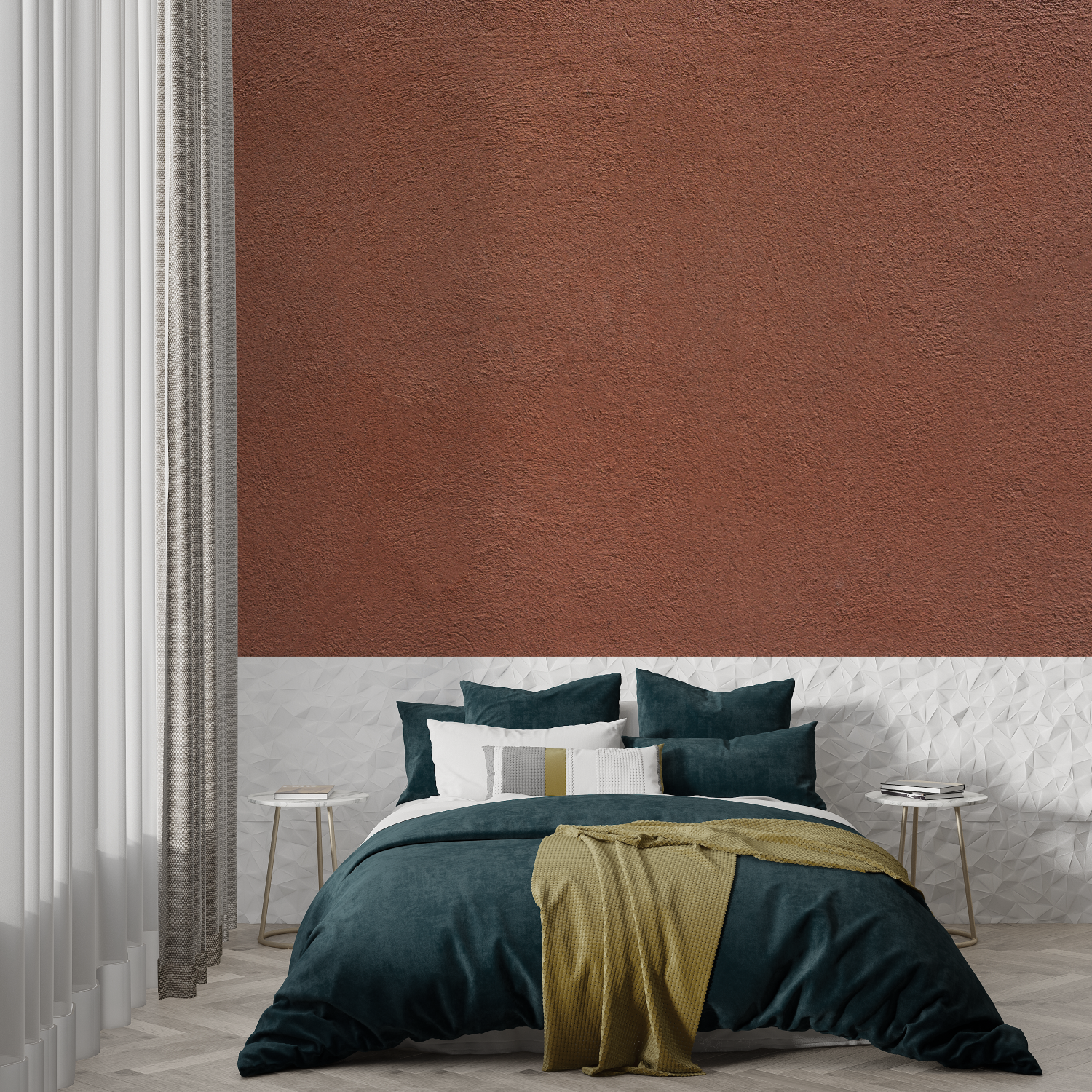 Terracotta Solid Wallpaper | Murals Wallpaper