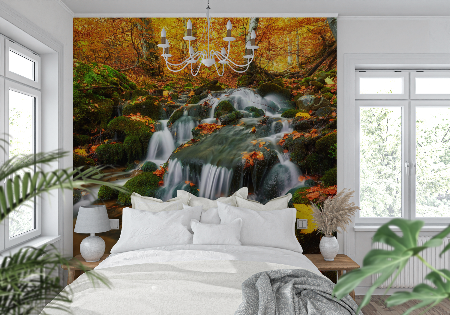 Waterfall Stream Wallpaper | Murals Wallpaper