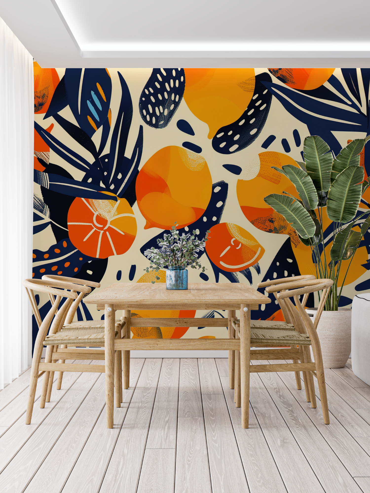Orange Pattern Wallpaper | Murals Wallpaper