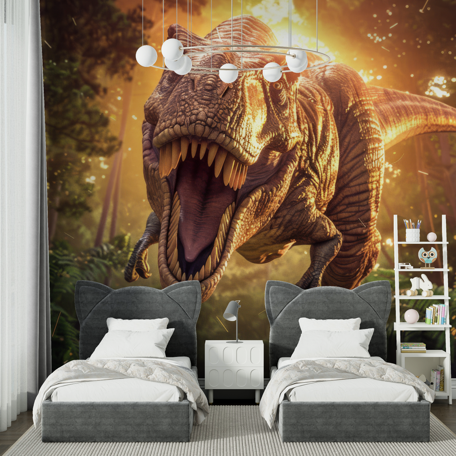 Dinosaurier 3D Tapete | Wandbilder Tapete