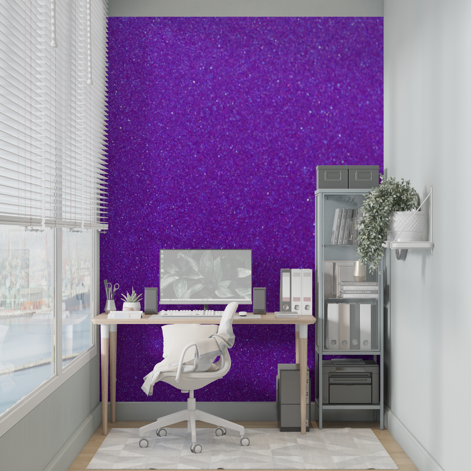 Papier Peint Violett Petites Paillettes - merlin leroy