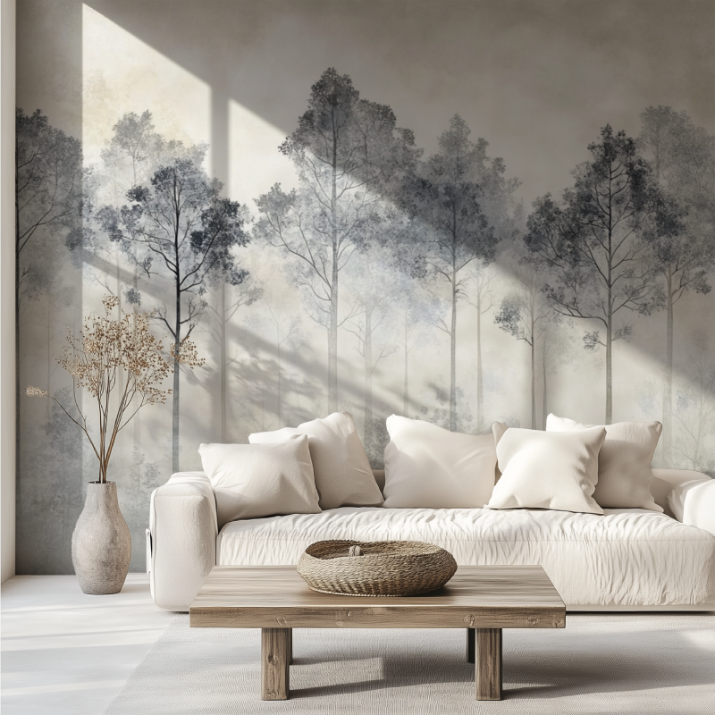 Gray Tree Wallpaper | Murals Wallpaper