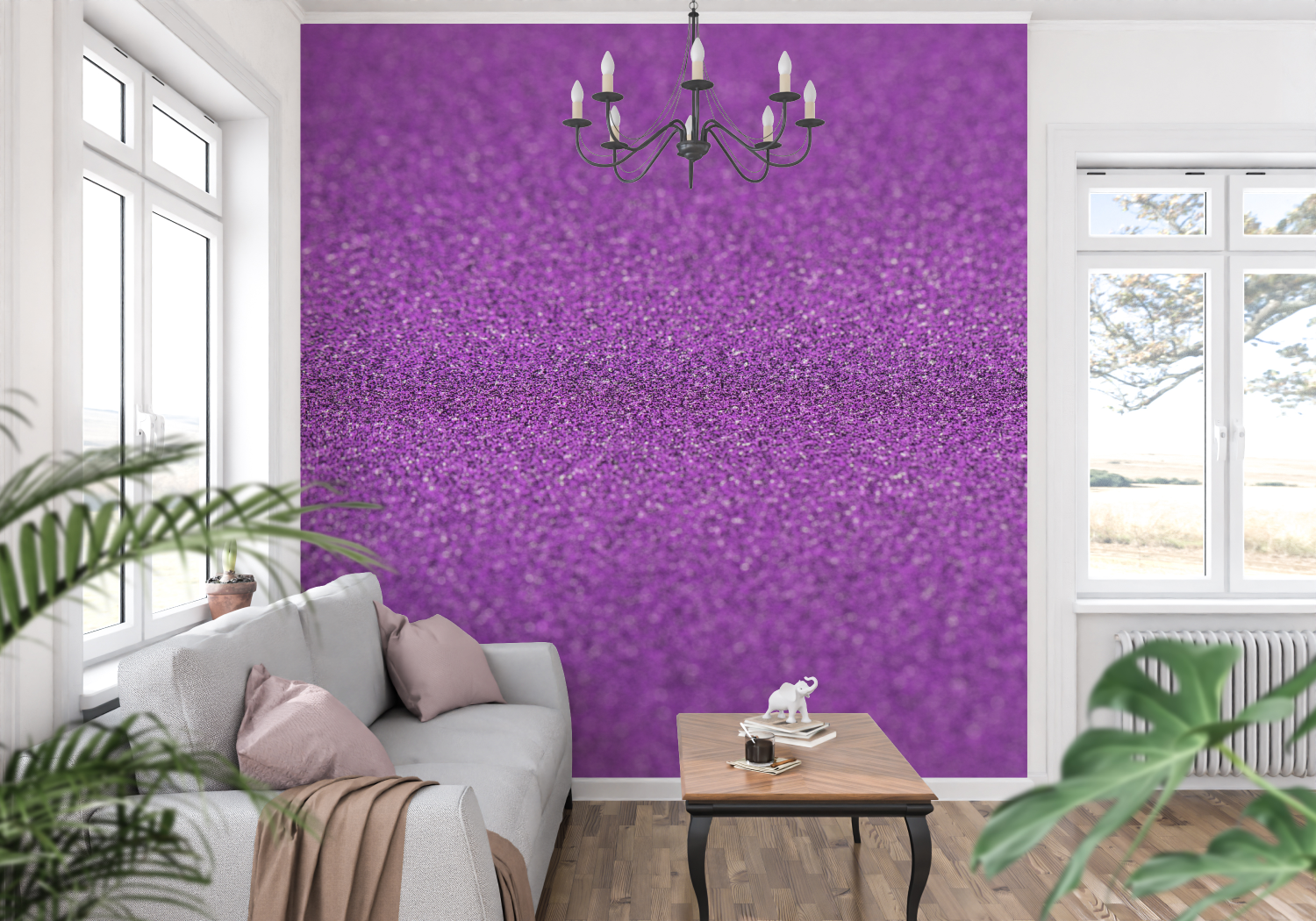 Purple Glitter Wallpaper | Murals Wallpaper